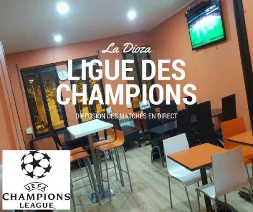 Ligue des Champions en direct dans votre Pizzeria la Dioza au centre ville de Roubaix.